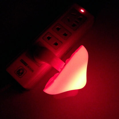 LED Night Light Mushroom Wall Socket Lamp Sensor Bedroom Light