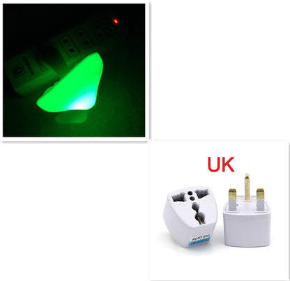 LED Night Light Mushroom Wall Socket Lamp Sensor Bedroom Light