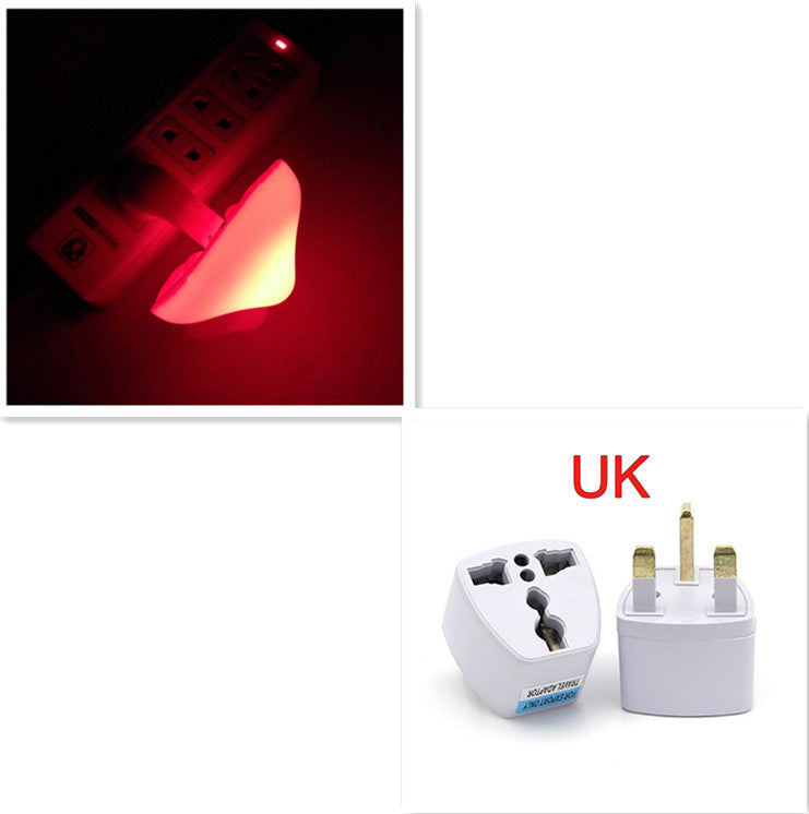 LED Night Light Mushroom Wall Socket Lamp Sensor Bedroom Light