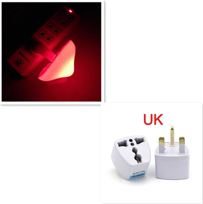 LED Night Light Mushroom Wall Socket Lamp Sensor Bedroom Light