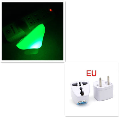 LED Night Light Mushroom Wall Socket Lamp Sensor Bedroom Light