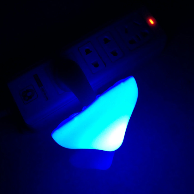 LED Night Light Mushroom Wall Socket Lamp Sensor Bedroom Light